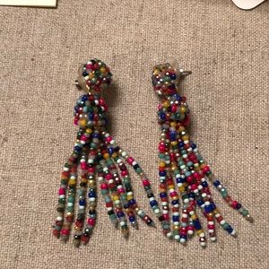 Loft rainbow beaded earrings